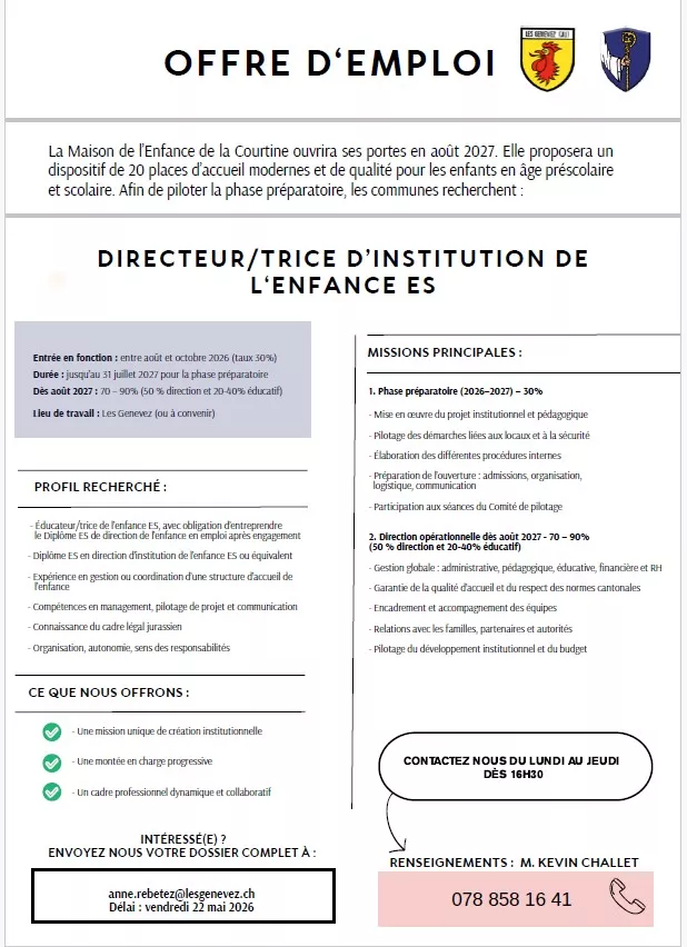 Offre d'emploi